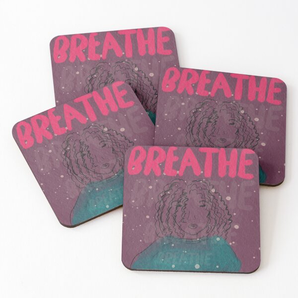 Item preview, Mantén la calma, respira, medita designed and sold by CurlyPaintbrush.