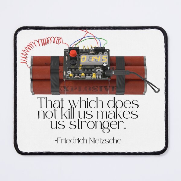 Item preview, Friedrich Nietzsche Quote: That which does not kill us makes us stronger. designed and sold by amuseXpress.