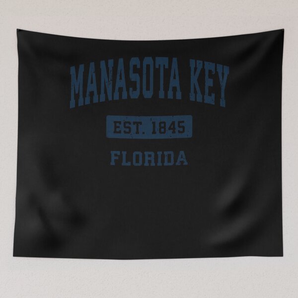 Item preview, Manasota Key Florida FL Vintage Sports Established Navy Desi Pullover Hoodie designed and sold by raiseuif.