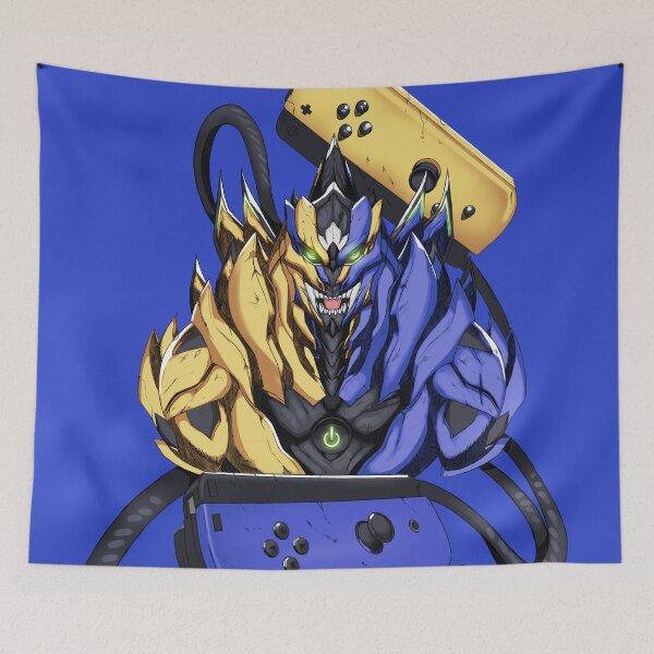 Item preview, Kaiju - Monstruo Gamezilla (Azul/Amarillo) designed and sold by Xonaar17Art.