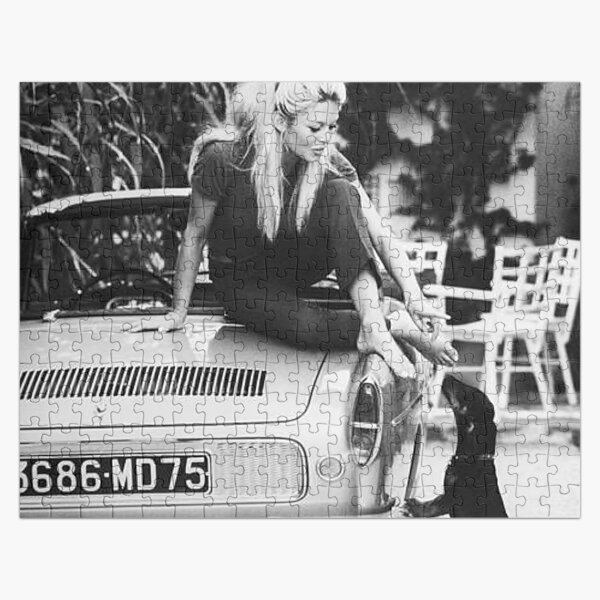 Black White Car Jigsaw Puzzle
