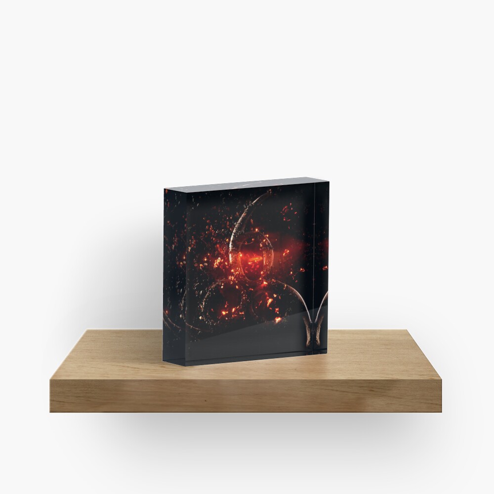 666 The Identity of Man Acrylic Block