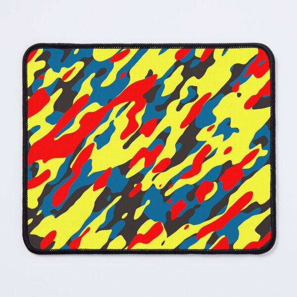 Item preview, Yellow Blue Camouflage designed and sold by Tshirtstory.