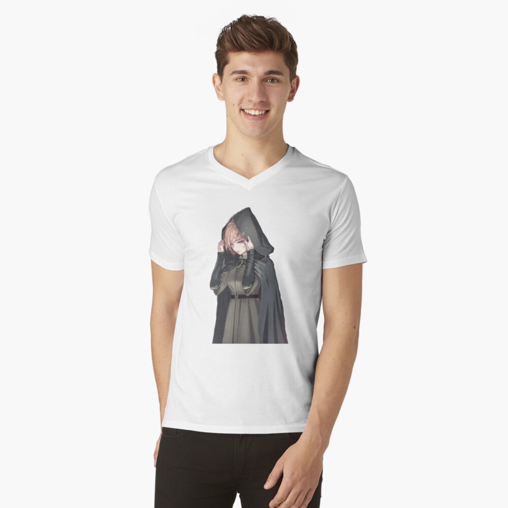 Vista previa del artículo con la obra «Camiseta de cuello en V», diseñado y vendido por GenevieBetynFry.