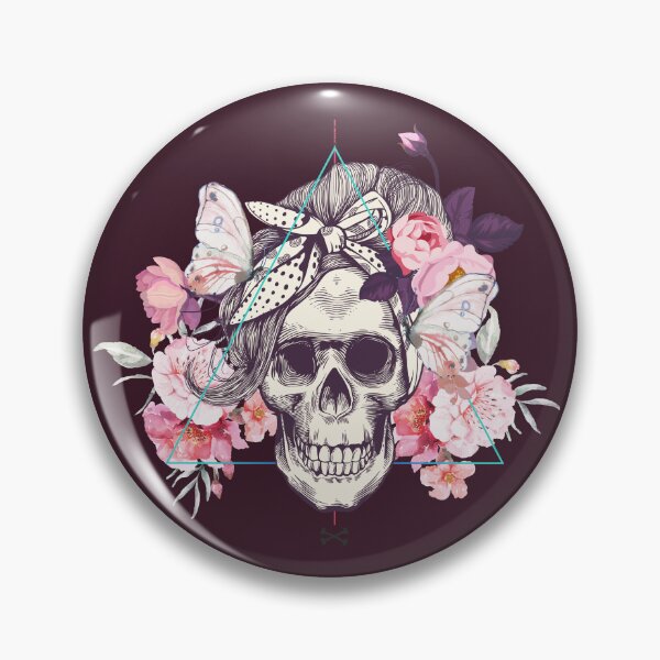Item preview, butterfly skull designed and sold by Hoetoons.