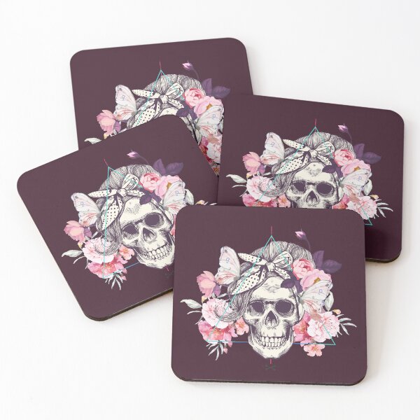 Item preview, butterfly skull designed and sold by Hoetoons.