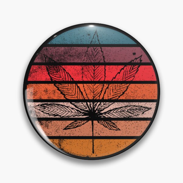 Item preview, Retro Pot Leaf Sunset designed and sold by Suzalicious.