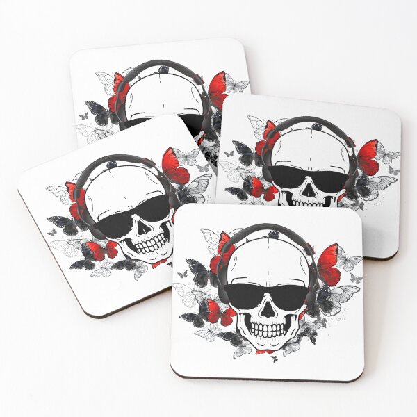 Item preview, butterfly skull designed and sold by Hoetoons.