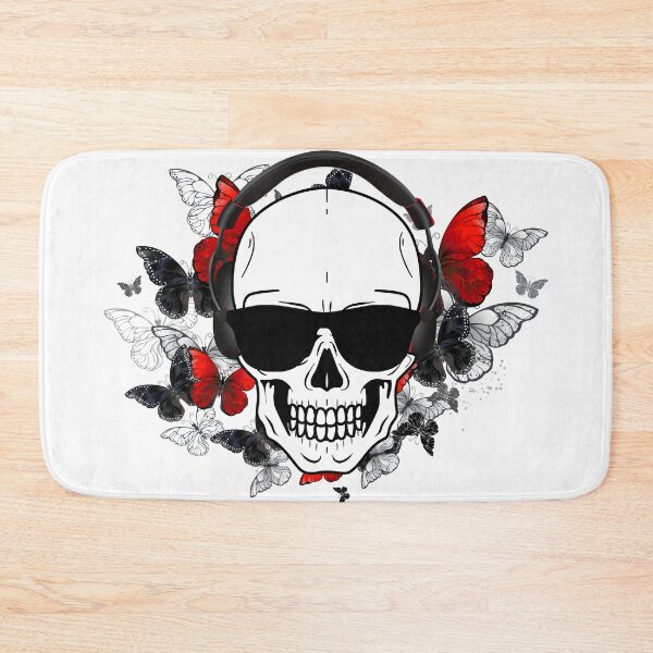 Item preview, butterfly skull designed and sold by Hoetoons.