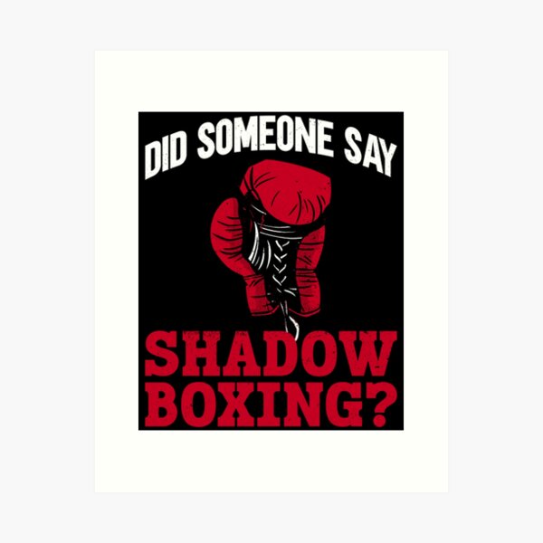 Mens Funny Shadow Boxing Champion Design for Boxing Training T