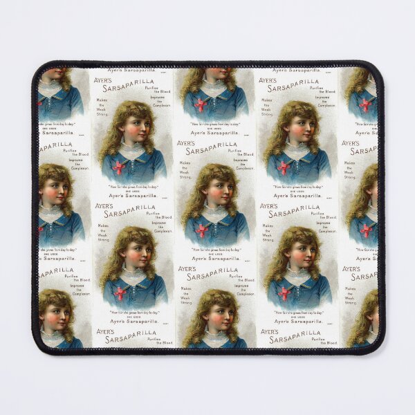 Item preview, Vintage Quack Medicine Advertisement, Ayer's Sarsaparilla, Pretty Little Girl designed and sold by hjsmith.