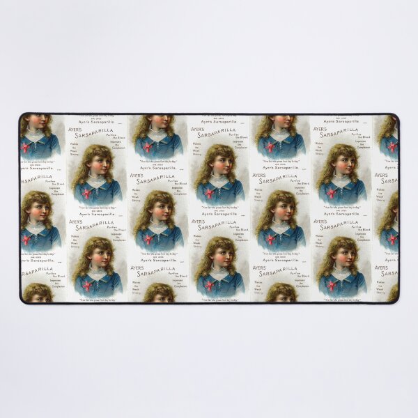 Item preview, Vintage Quack Medicine Advertisement, Ayer's Sarsaparilla, Pretty Little Girl designed and sold by hjsmith.