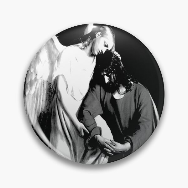 Item preview, Christ in the Garden of Gethsemane (Black and White Cutout) designed and sold by Skootaloo.