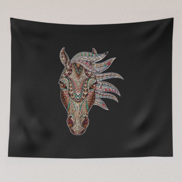 Item preview, Horse Tribal Abstract Art Native American Geometric Horse  designed and sold by BrettPorter2612.