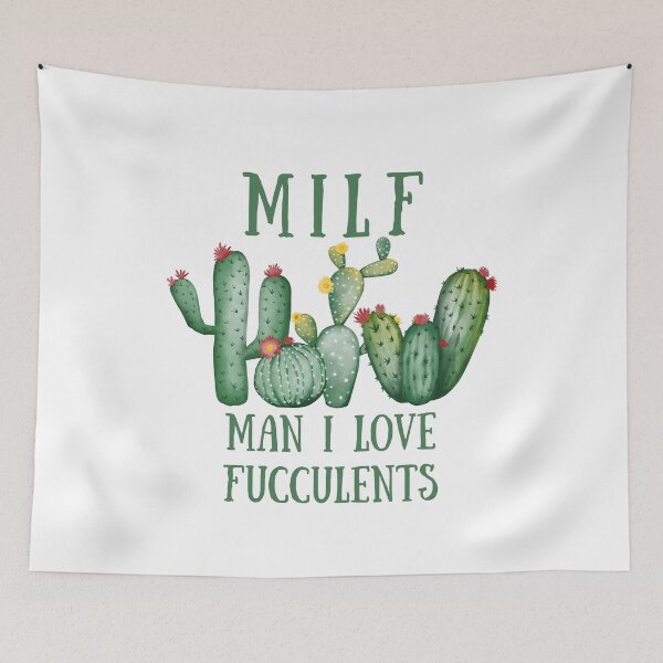 Item preview, MILF Man I Love Fucculents Succulent Lover Gift Funny Succulent Botanical Cactus designed and sold by CaitU.