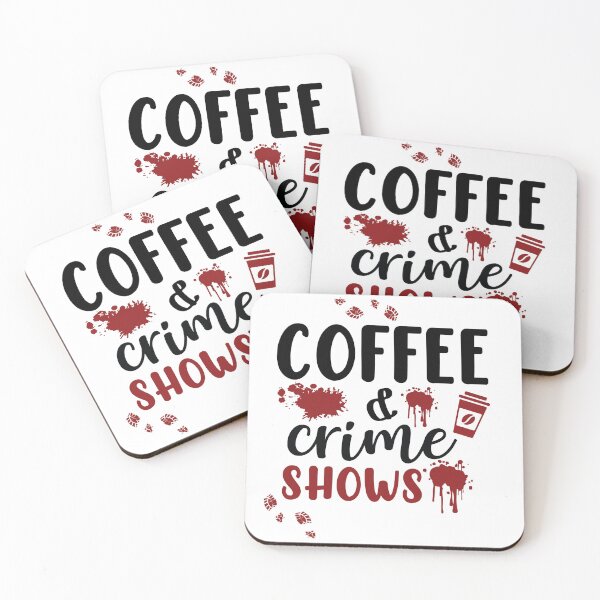 Item preview, Coffee and Crime Shows designed and sold by MochaMeli.