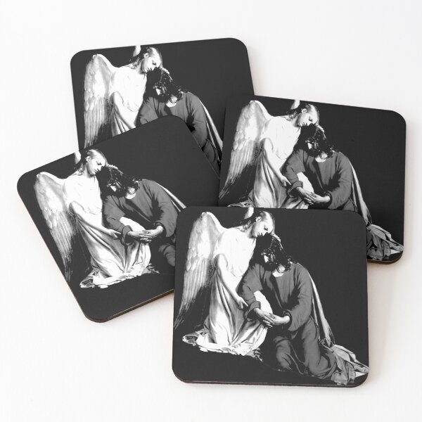 Item preview, Christ in the Garden of Gethsemane (Black and White Cutout) designed and sold by Skootaloo.