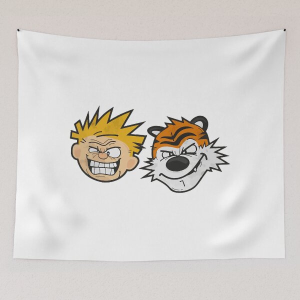 Item preview, calvin and hobbes face  designed and sold by ChloeBartley.