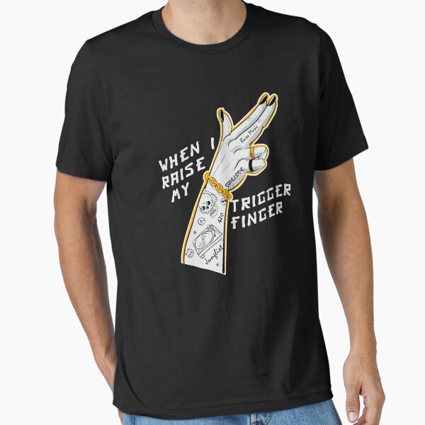 Vista previa del artículo con la obra «When I Raise My Trigger Finger - Original Junglist Black Edition», diseñado y vendido por WULFLAND ARTS.