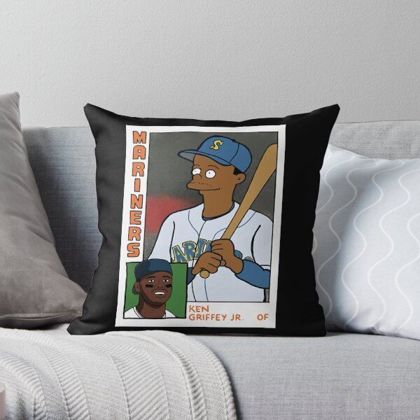 cousscards Homer at The Bat - Ken Griffey Jr. Simpsons Parody Baseball Card Tee T-Shirt