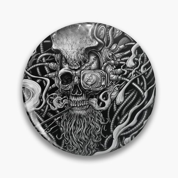 Item preview, Cyberpunk death skull ( Winya No. 199 ) designed and sold by Winya.