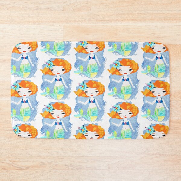 Item preview, Mermaid Girl Red Hair (Calista) designed and sold by ruby + acorn.
