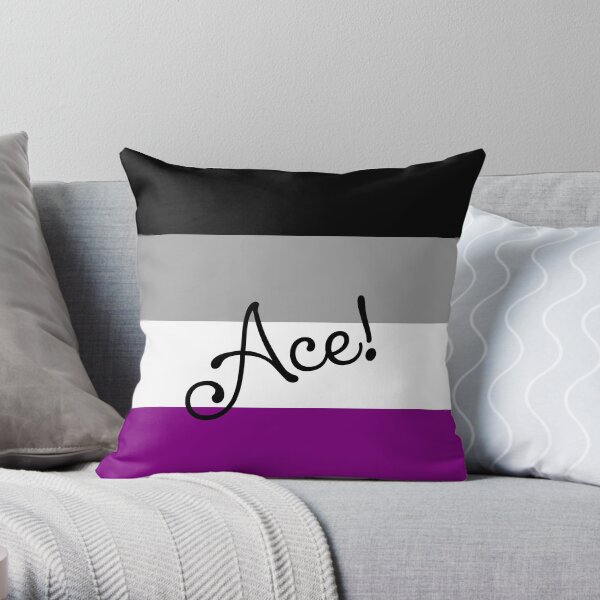 Asexual Ace! Throw Pillow