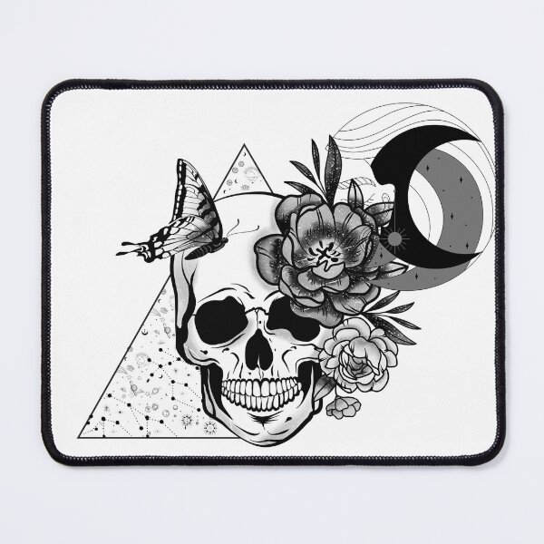 Item preview, Butterfly skull designed and sold by Hoetoons.
