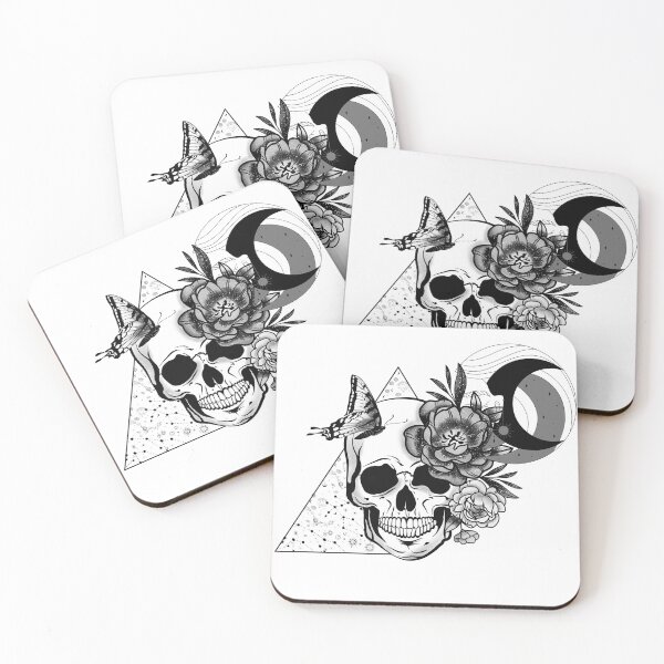 Item preview, Butterfly skull designed and sold by Hoetoons.
