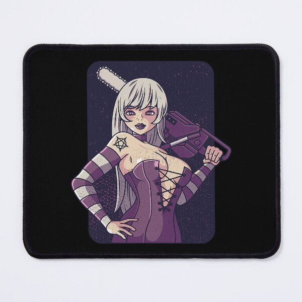 Item preview, Chainsaw Girl Punk Goth Horror Fan Sinister Halloween designed and sold by HelenSuria.