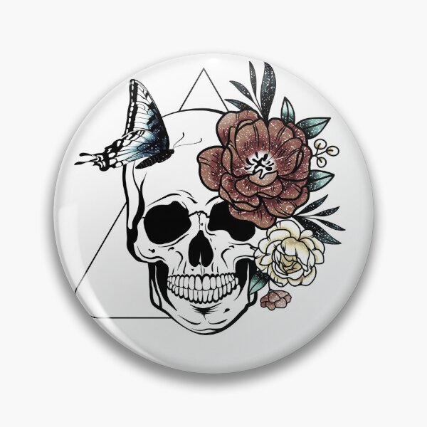 Item preview, butterfly skull designed and sold by Hoetoons.
