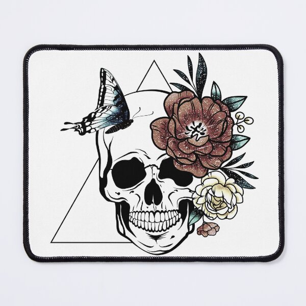 Item preview, butterfly skull designed and sold by Hoetoons.
