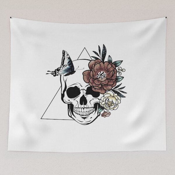 Item preview, butterfly skull designed and sold by Hoetoons.