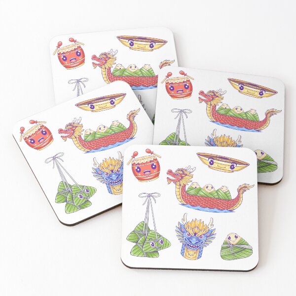 Item preview, Zongzi Stickers Pack designed and sold by Silver Studio.