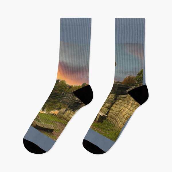 Item preview, Sunset At Newmillerdam War Memorial  designed and sold by Alisonchambers2.