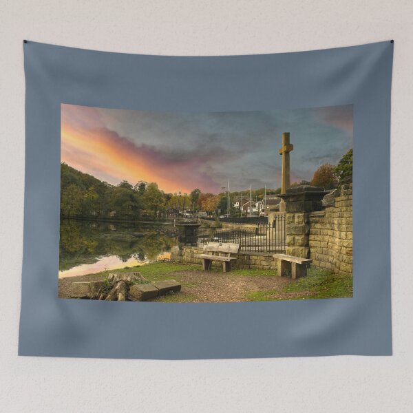 Item preview, Sunset At Newmillerdam War Memorial designed and sold by Alisonchambers2.