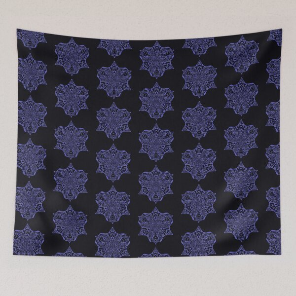 Item preview, Merkaba dark magic psychedelic hexagonal pattern designed and sold by LiquidGeometry.