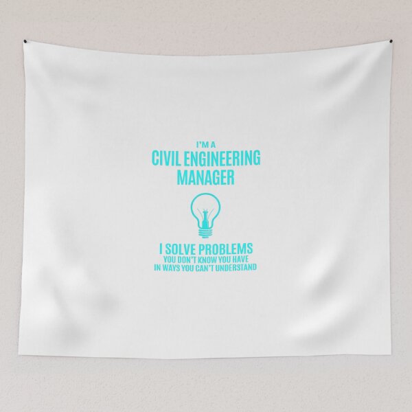 Item preview, Civil Engineering Manager - I Solve Problems Job Gift designed and sold by melissaval2.
