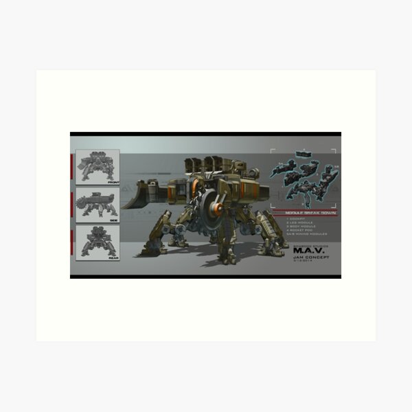 Jovian Applied Mining Concept Art Print