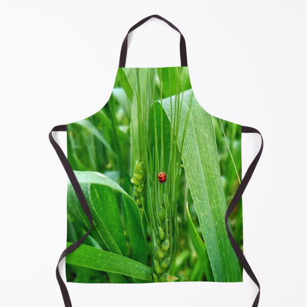 Item preview, Ladybug on green wheat - Nature photography - giftcard, art board print, Hardcover Journals, Wood & Canvas Mounted Prints designed and sold by SpiralStairShop.