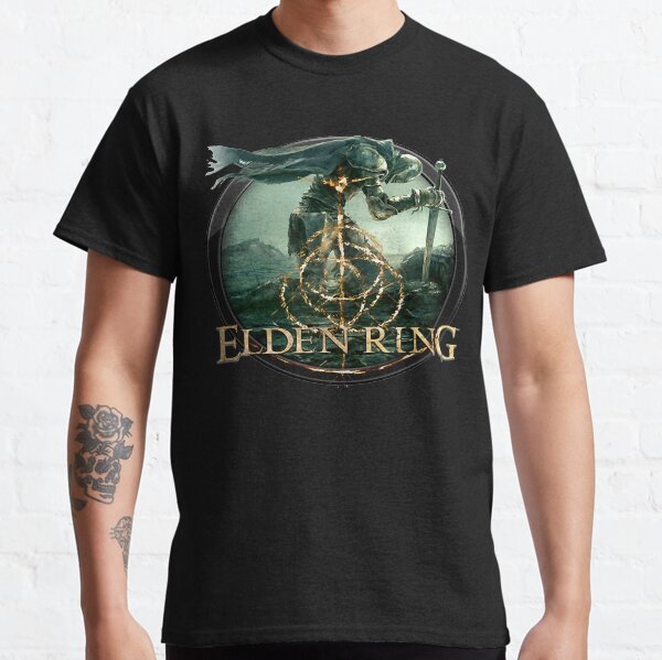 Vista previa del artículo con la obra «Convence Acción Juego de rol Humor The Elden Ring Christmas Holiday», diseñado y vendido por GenevieBetynFry.