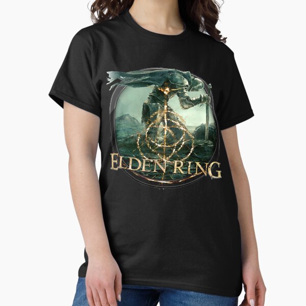 Vista previa del artículo con la obra «Convence Acción Juego de rol Humor The Elden Ring Christmas Holiday», diseñado y vendido por GenevieBetynFry.