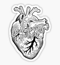 Du bist meine Person - Herz Sticker