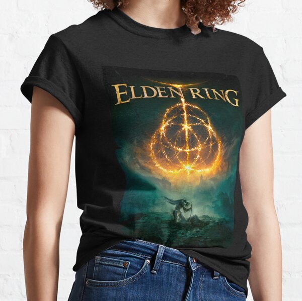 Vista previa del artículo con la obra «Convencer Acción Juego de rol Humor The Elden Ring Halloween Vacaciones», diseñado y vendido por GenevieBetynFry.