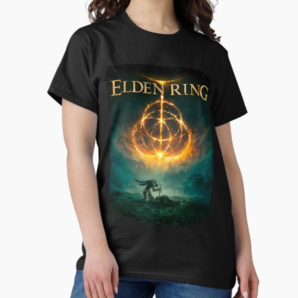 Vista previa del artículo con la obra «Convencer Acción Juego de rol Humor The Elden Ring Halloween Vacaciones», diseñado y vendido por GenevieBetynFry.