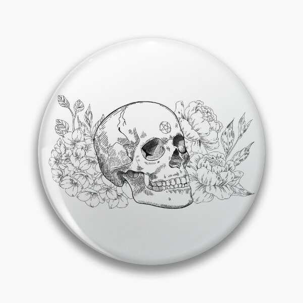 Item preview, Floral skull 2 designed and sold by daddesignco.