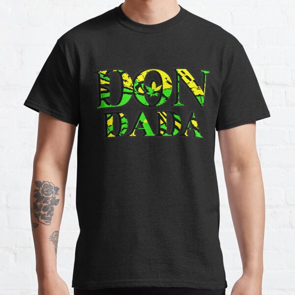Vert Jaune Noir Drapeau Jamaïque Couleurs Style Don Dada Jamaïque ~ Par AnnievilleCreations T-shirt classique