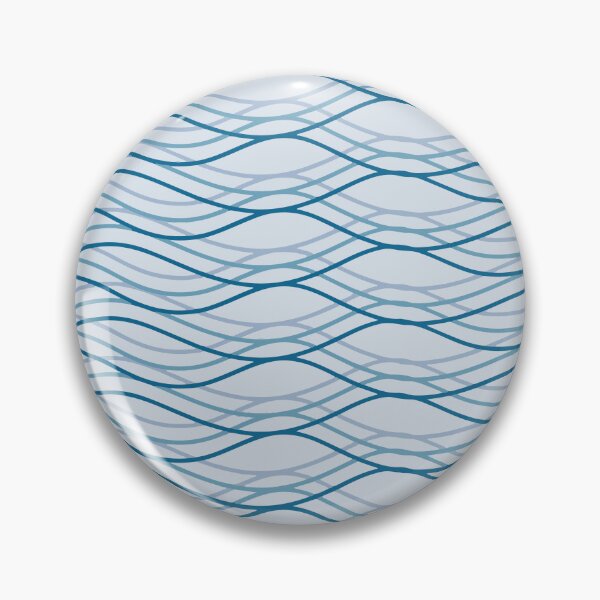 Item preview, Shades of Blue Wave Pattern designed and sold by emmilowski.