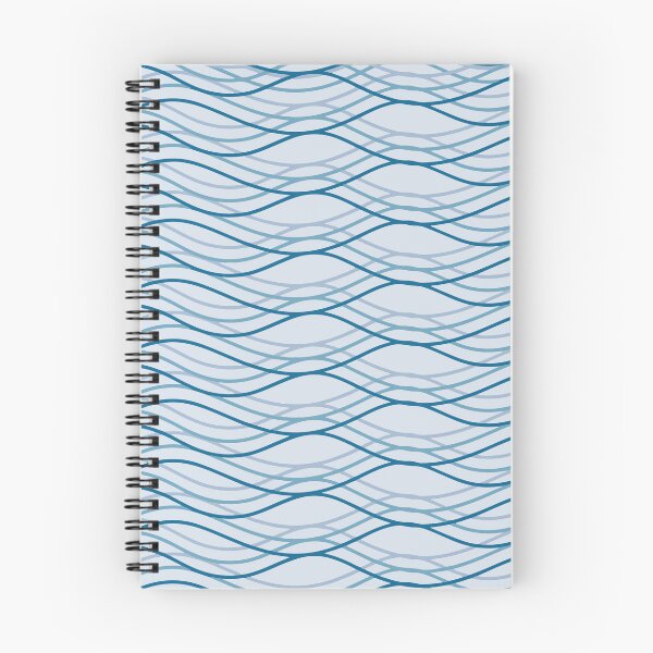 Item preview, Shades of Blue Wave Pattern designed and sold by emmilowski.