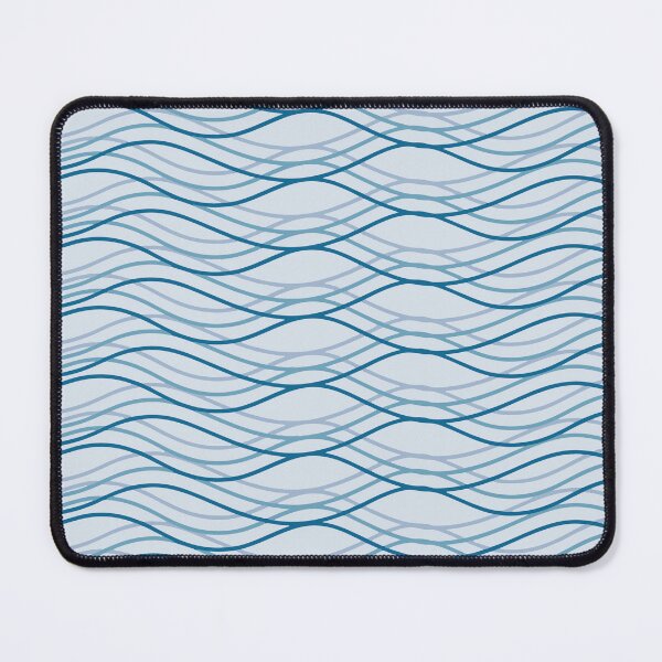 Item preview, Shades of Blue Wave Pattern designed and sold by emmilowski.